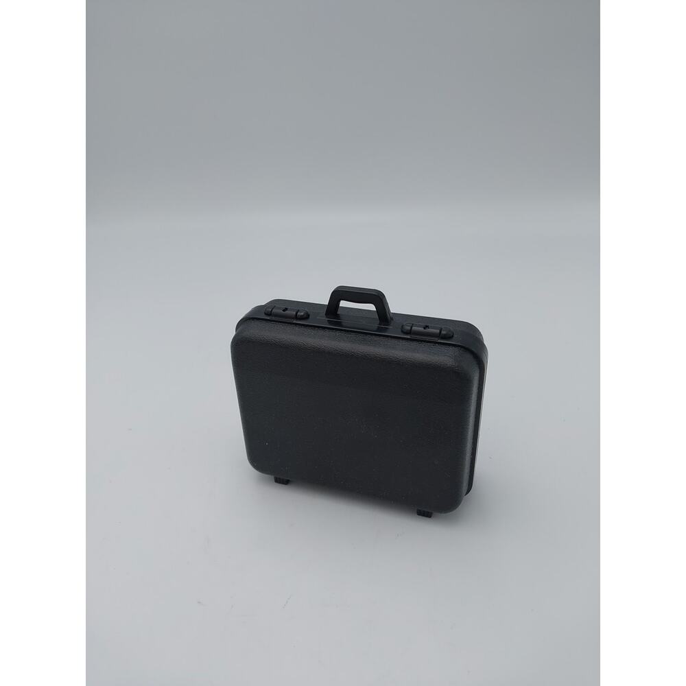 Vtg Equity Travel Alarm Clock Wind Up‎ Hard Case Black - WORKS - Picture 5 of 6